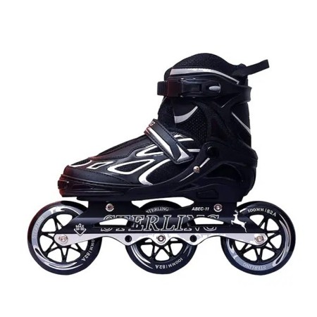 100mm big wheel 3 wheeler in line skate shoe