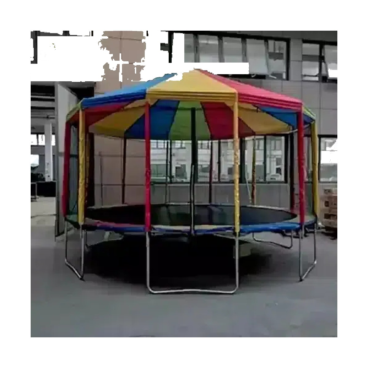 12 Feet Trampoline with Roof