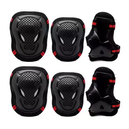 6pc Kids Wrist Elbow Knee Pads Skateboard Roller Skate Bike Protective Gear Kit