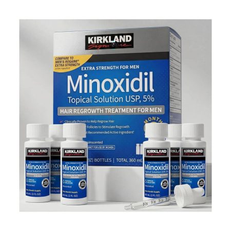 Kirkland Minoxidil 5% Topical Solution Extra Strength Hair Regrowth Treatment for Men (6x60ml)