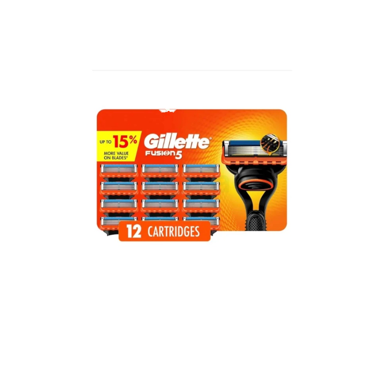 Gillette Fusion5 Razor Blade Refills – 12 Cartridges Pack