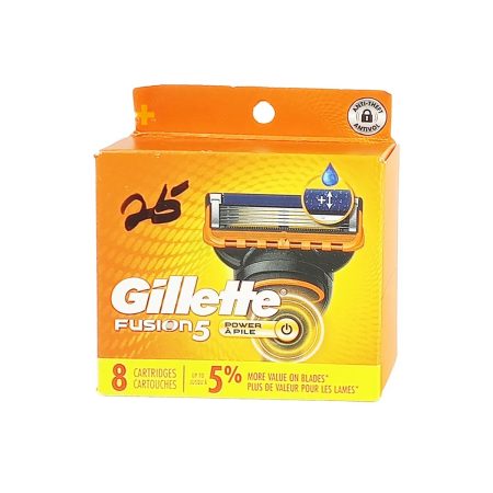 Gillette Fusion5 Power Razor Blade Refills – 8 Cartridges Pack
