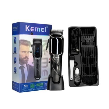 Kemei Professional KM-1550   Rechargeable LCD Screen Hair Clipper 2000mAh Battery