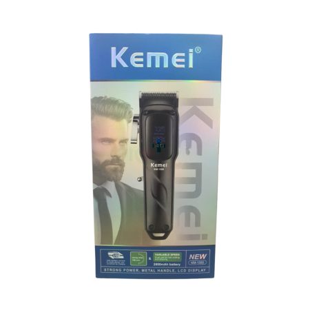 Kemei Professional KM-1550   Rechargeable LCD Screen Hair Clipper 2000mAh Battery