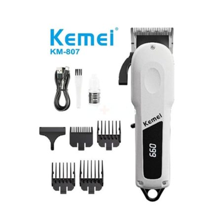Kemei Professional Rechargable Hair Trimmer KM- 807 2000mAh Battery