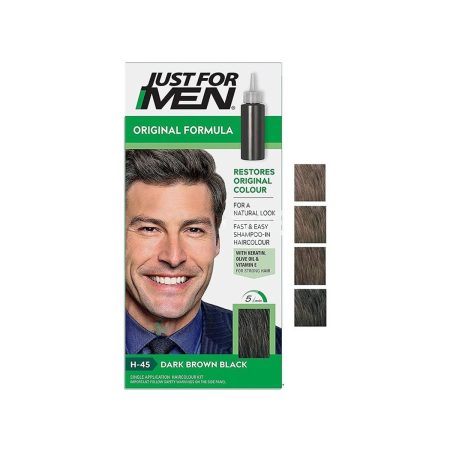 Just for Men Original Formula Hair Color H-45 Dark Brown Black