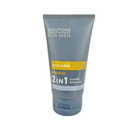 Marks & Spencer (M&S) Solutions for Men Energise 2-in-1 Cleanse & Exfoliate Face Wash – 150ml
