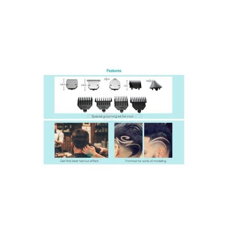 Kemei KM-3590 Multi-Groom 5 in 1 Rechargeable Hair & Beard Trimmer