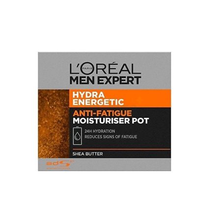Loreal Paris Men Expert Hydra Energetic Anti-Fatigue Intensive 24hr Hydration Daily Moisturiser Face Cream with Shea Butter