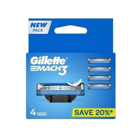 Gillette Mach 3 Razor Blades Refill 4Pcs