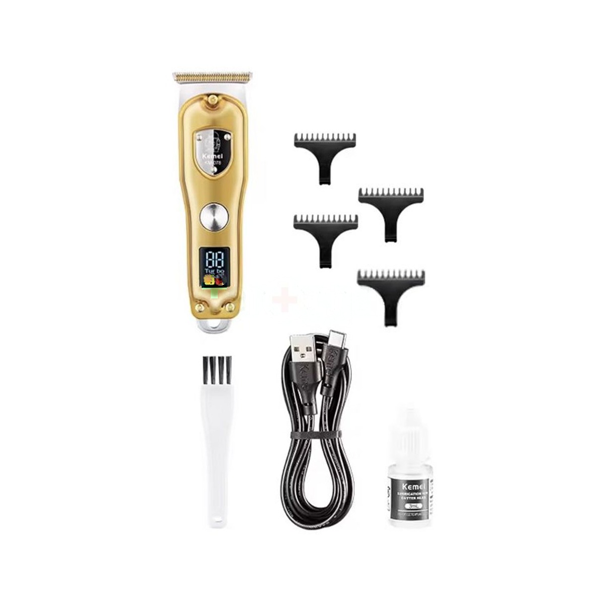 Kemei KM-078 Professional Electric Hair Clipper with Digital Display