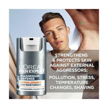 Loreal Paris Men Expert Magnesium Defence 24H Moisturiser (0% Alcohol)