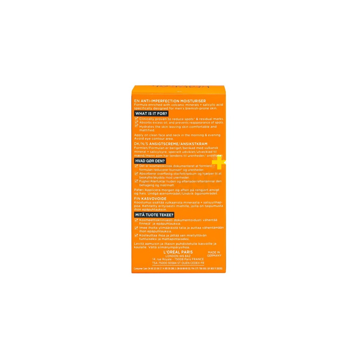 Loreal Paris Men Expert Pure Carbon Anti-Imperfection 24H Moisturiser