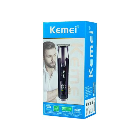 Kemei KM-431 Rechargeable LCD Screen Professional Hair Trimmer for Men