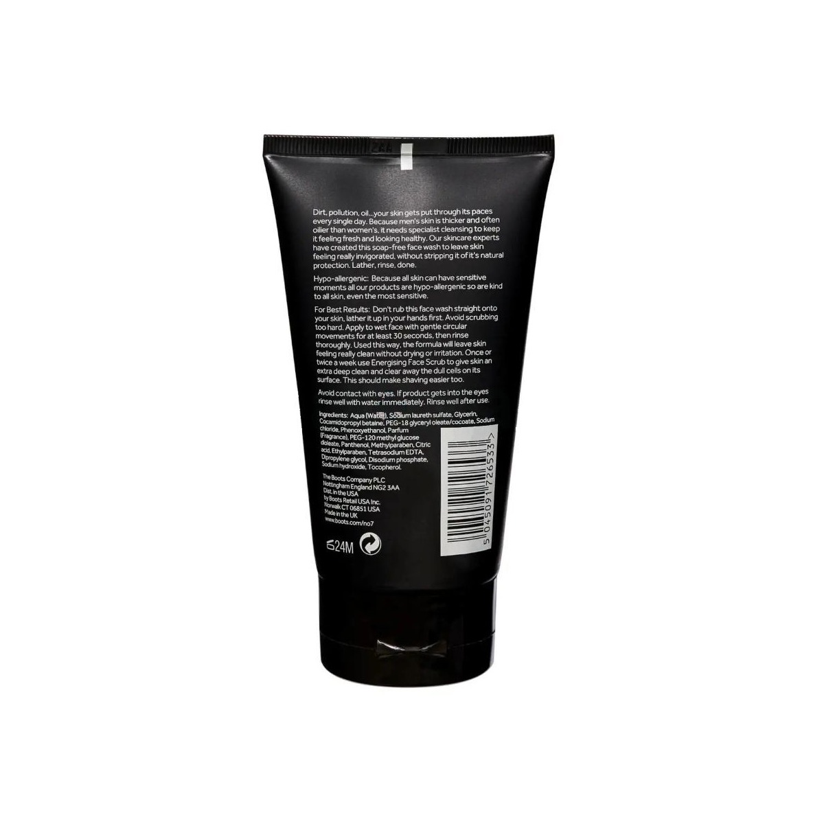 No7 Men Energising Face Wash