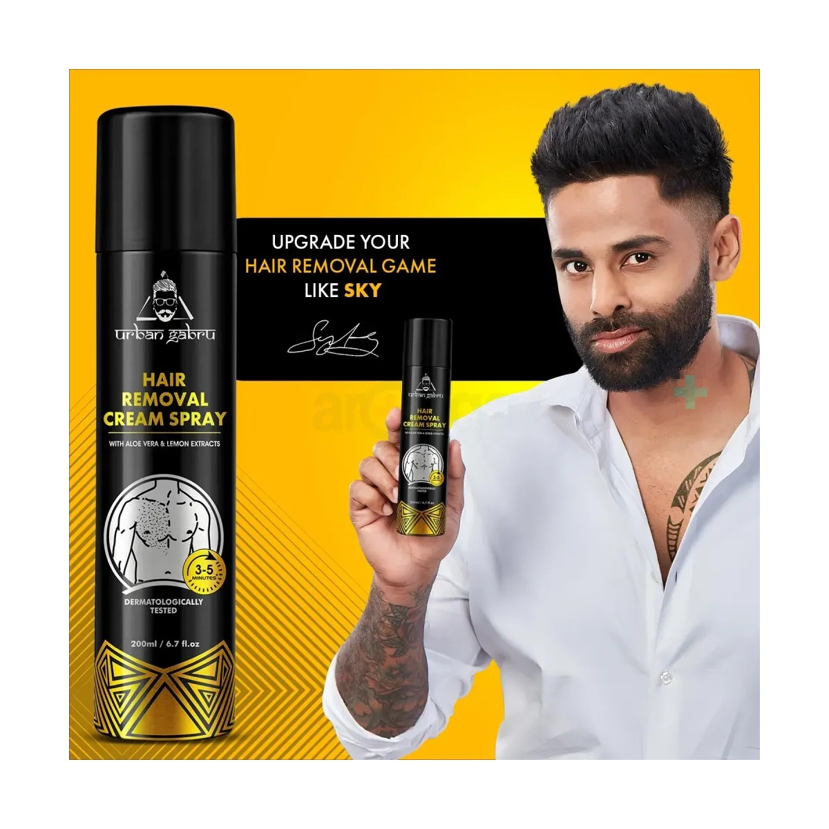 Urban Gabru Hair Removal Cream Spray 3-5 min 200ml