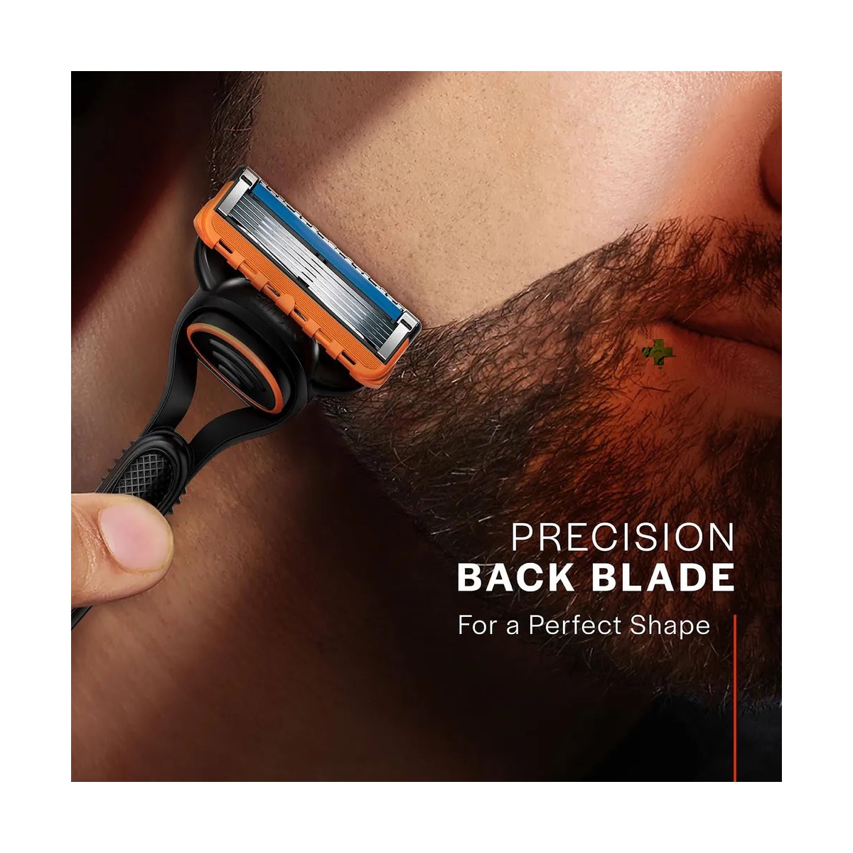 Gillette Fusion 5 Razor with Styling Black Blade & 5 Diamond Like Coated Blades