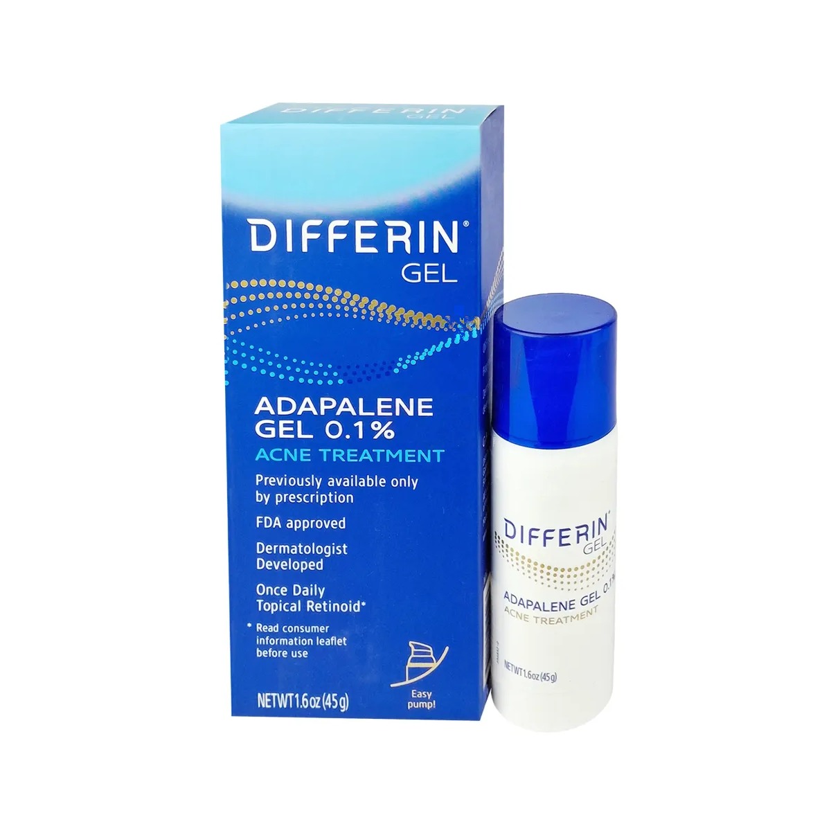 DIFFERIN Adapalene 0.1% Acne Treatment Gel 45g