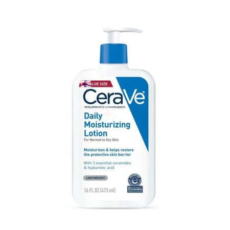 Cerave Daily Moisturizing Lotion with 3 Essential Ceramides & Hyaluronic Acid for Normal to Dry Skin (Made in USA) 473ml