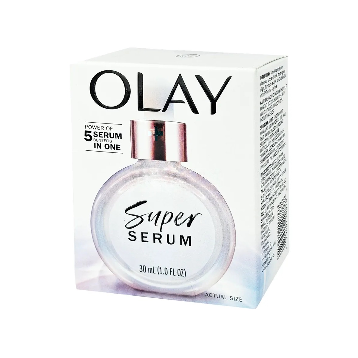 Olay Super Serum DAY 30ml – 5-in-1 Power Serum with Niacinamide, Vitamin C, Collagen Peptide, Vitamin E & Alpha Hydroxy Acid