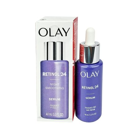 Olay Retinol 24  Night Smoothing Serum, Fragrance – Free 40ml