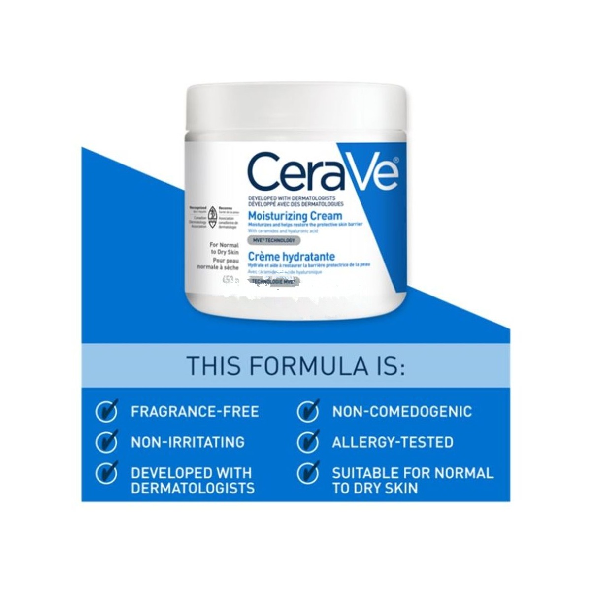 Cerave Moisturizing Cream for Normal to Dry Skin 453g