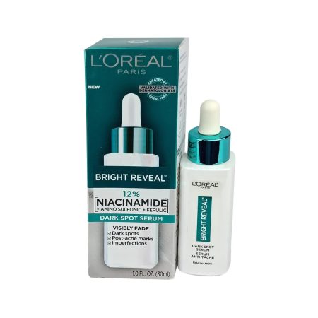 L’Oréal Paris Bright Reveal Dark Spot Serum with 12% Niacinamide, Amino Sulfonic & Ferulic Acid – 30ml