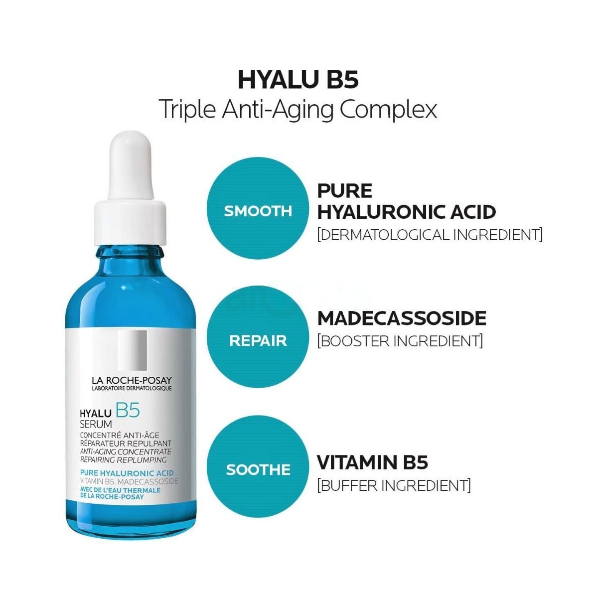 La Roche Posay Hyalu B5 Serum with Pure Hyaluronic Acid, Vitamin B5 & Madecassoside