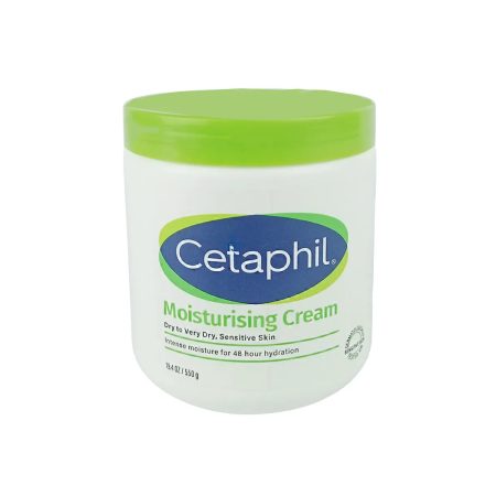 Cetaphil Moisturizing Cream for Dry to Very Dry, Sensitive Skin 48H Intense Hydration 550g