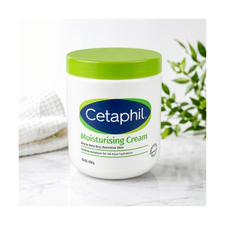 Cetaphil Moisturizing Cream for Dry to Very Dry, Sensitive Skin 48H Intense Hydration 550g