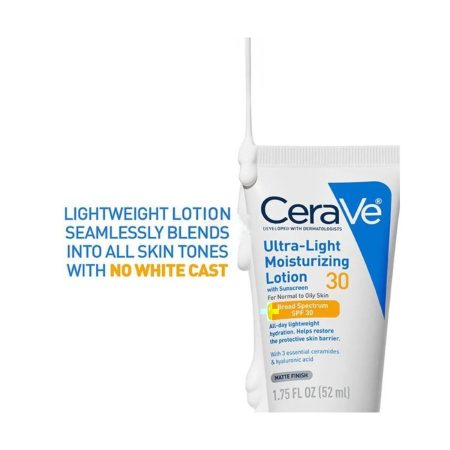 Cerave Ultra-Light Moisturizing Lotion with SPF 30 for Normal to Oily Skin 52ml