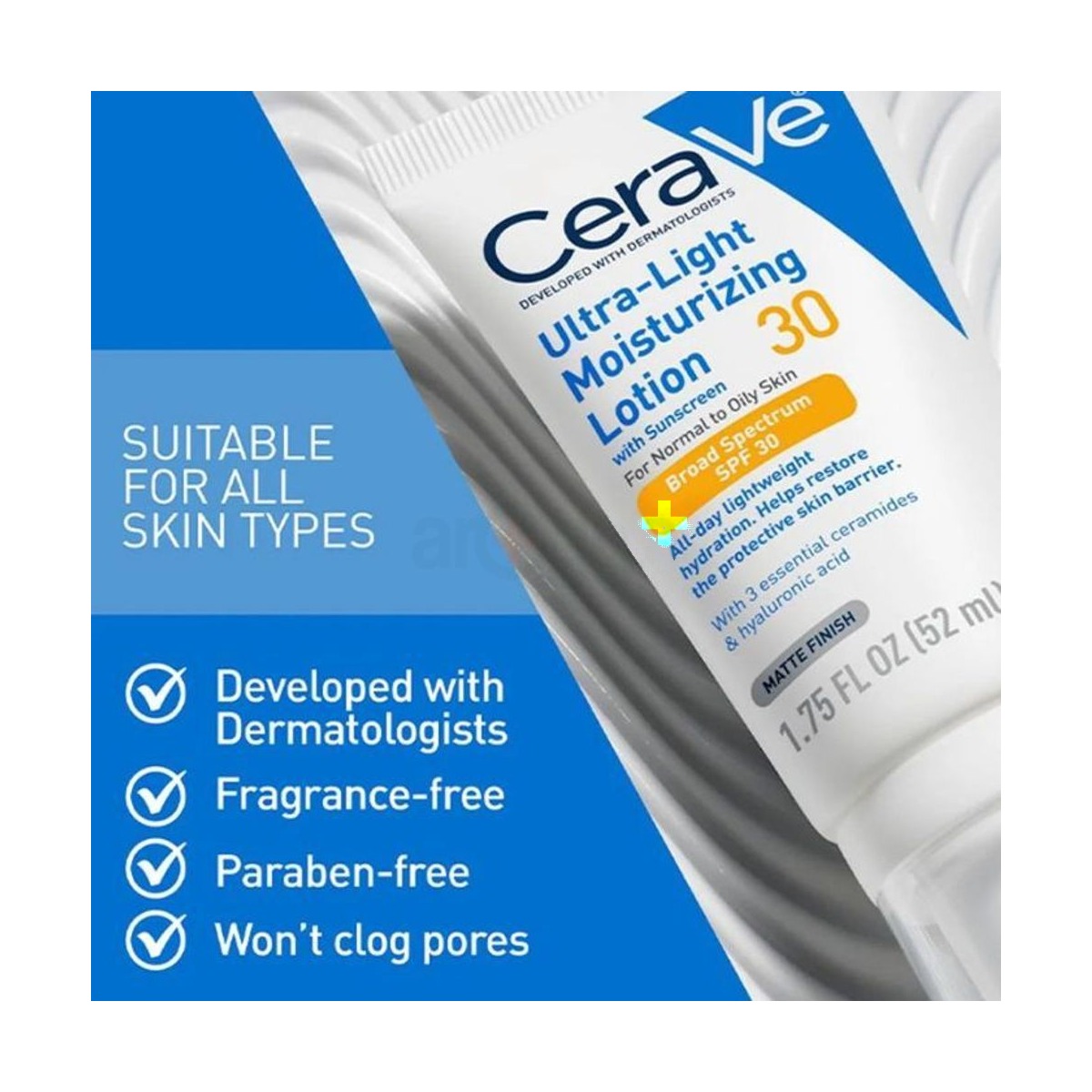 Cerave Ultra-Light Moisturizing Lotion with SPF 30 for Normal to Oily Skin 52ml