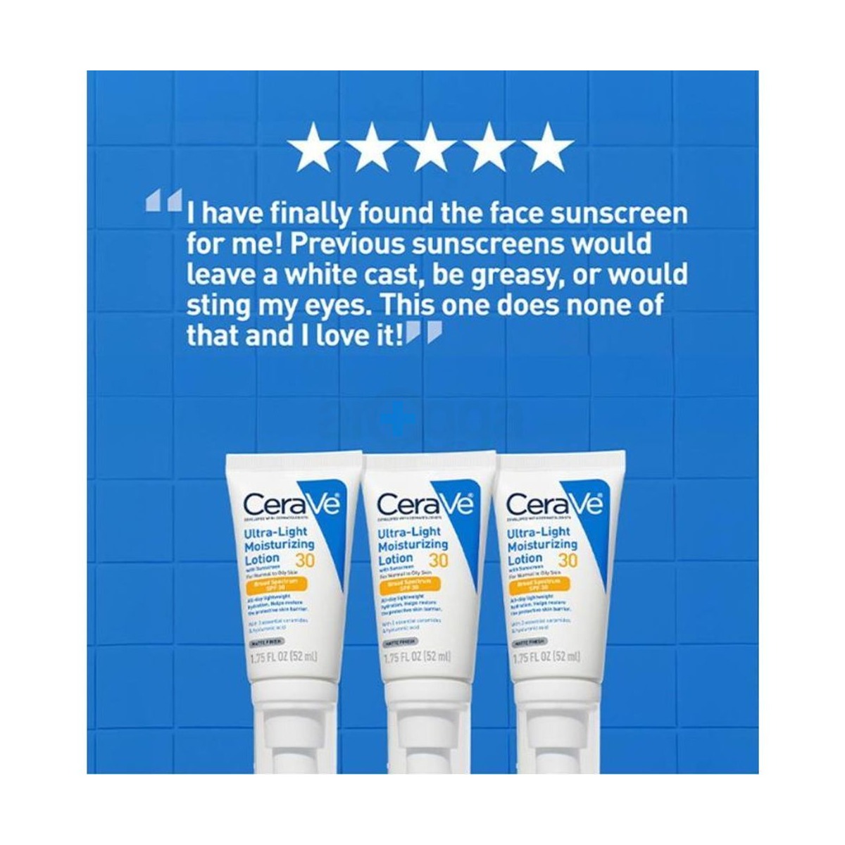 Cerave Ultra-Light Moisturizing Lotion with SPF 30 for Normal to Oily Skin 52ml