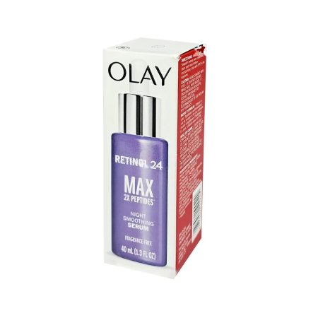 Olay Retinol 24 MAX 2x Peptides Night Smoothing Serum, Fragrance – Free 40ml