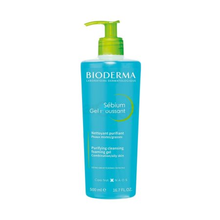 Bioderma Sébium Gel Moussant Purifying Cleansing Foaming Gel for Combination & Oily Skin 500ml