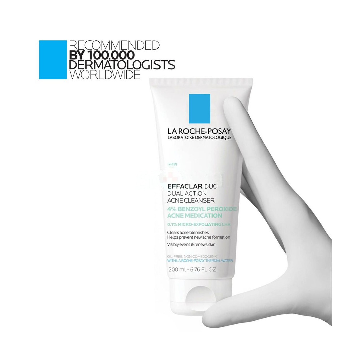 La Roche-Posay Effaclar Duo Dual Action Acne Cleanser (4% Benzoyl Peroxide) 200ml