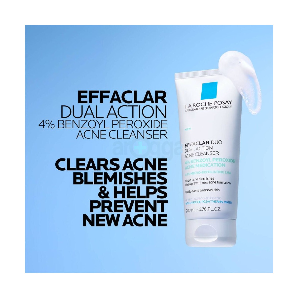La Roche-Posay Effaclar Duo Dual Action Acne Cleanser (4% Benzoyl Peroxide) 200ml
