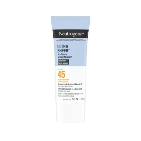 Neutrogena Ultra Sheer Dry Touch Sunscreen  SPF45 88ml (Made in Canada)