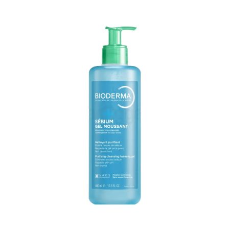 Bioderma Sébium Gel Moussant Purifying Cleansing Foaming Gel for Combination & Oily Skin 400ml