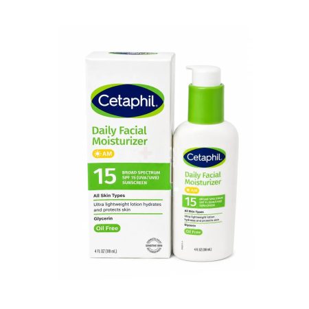 Cetaphil Daily Facial Moisturizer Sunscreen with UVA/UVB SPF 15 for All Skin Type 118ml