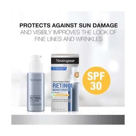 Neutrogena Rapid Wrinkle Repair Retinol Moisturizer Sunscreen Broad Spectrum SPF 30 29ml
