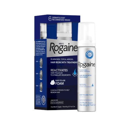 Men's Rogaine Hair Regrowth Treatment 5% Minoxidil Topical Aerosol  60g