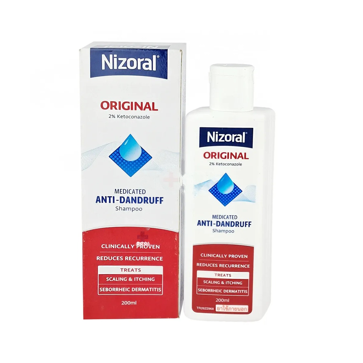 Nizoral Original 2% Ketoconazole Medicated Anti-Dandruff Shampoo (Made in Thailand) 200ml