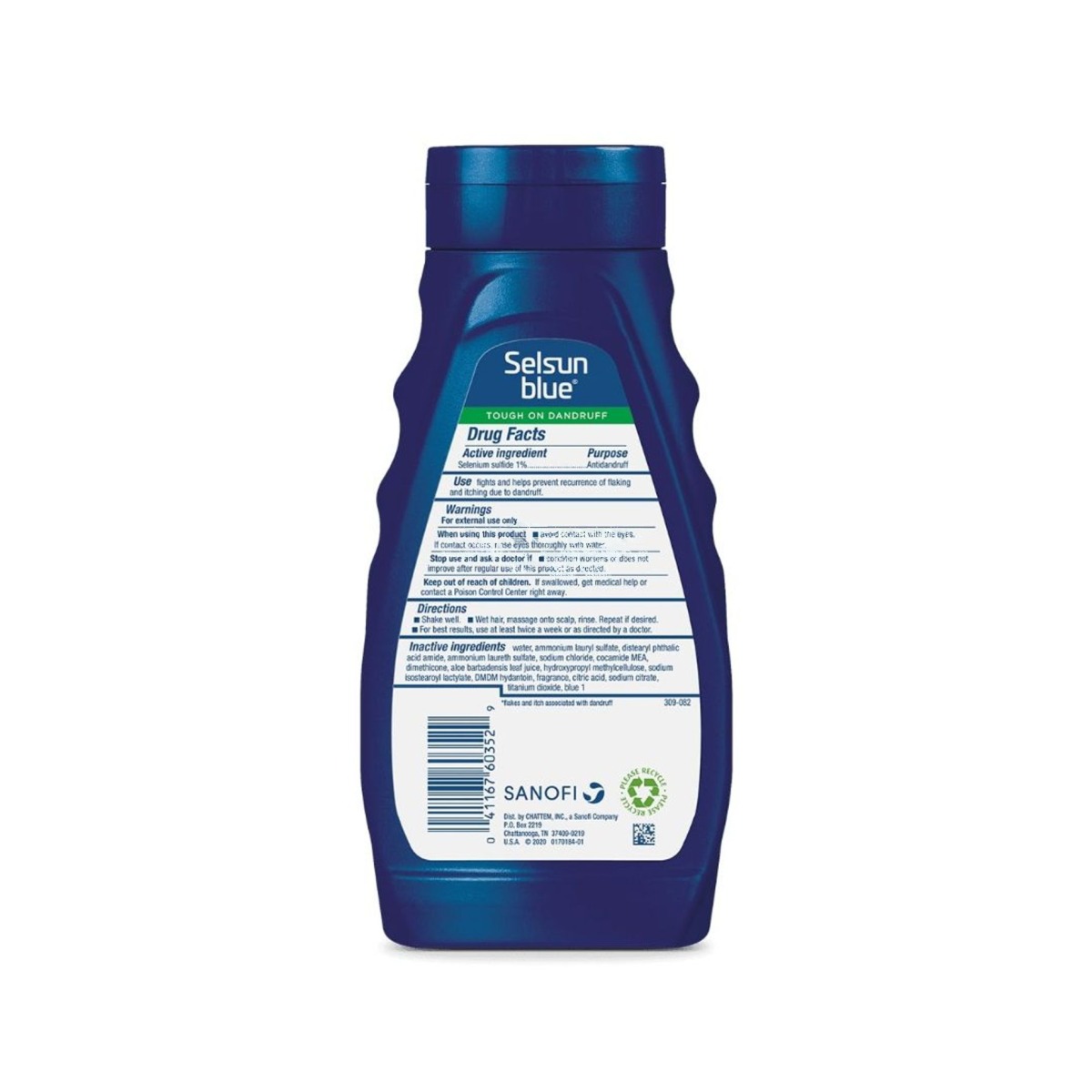Selsun Blue Moisturising Medicated Anti-Dandruff Shampoo with Aloe 325ml