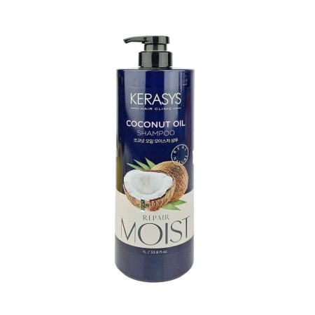 Kerasys Coconut Oil Hair Clinic Shampoo with Repair & Moisture – 1000ml