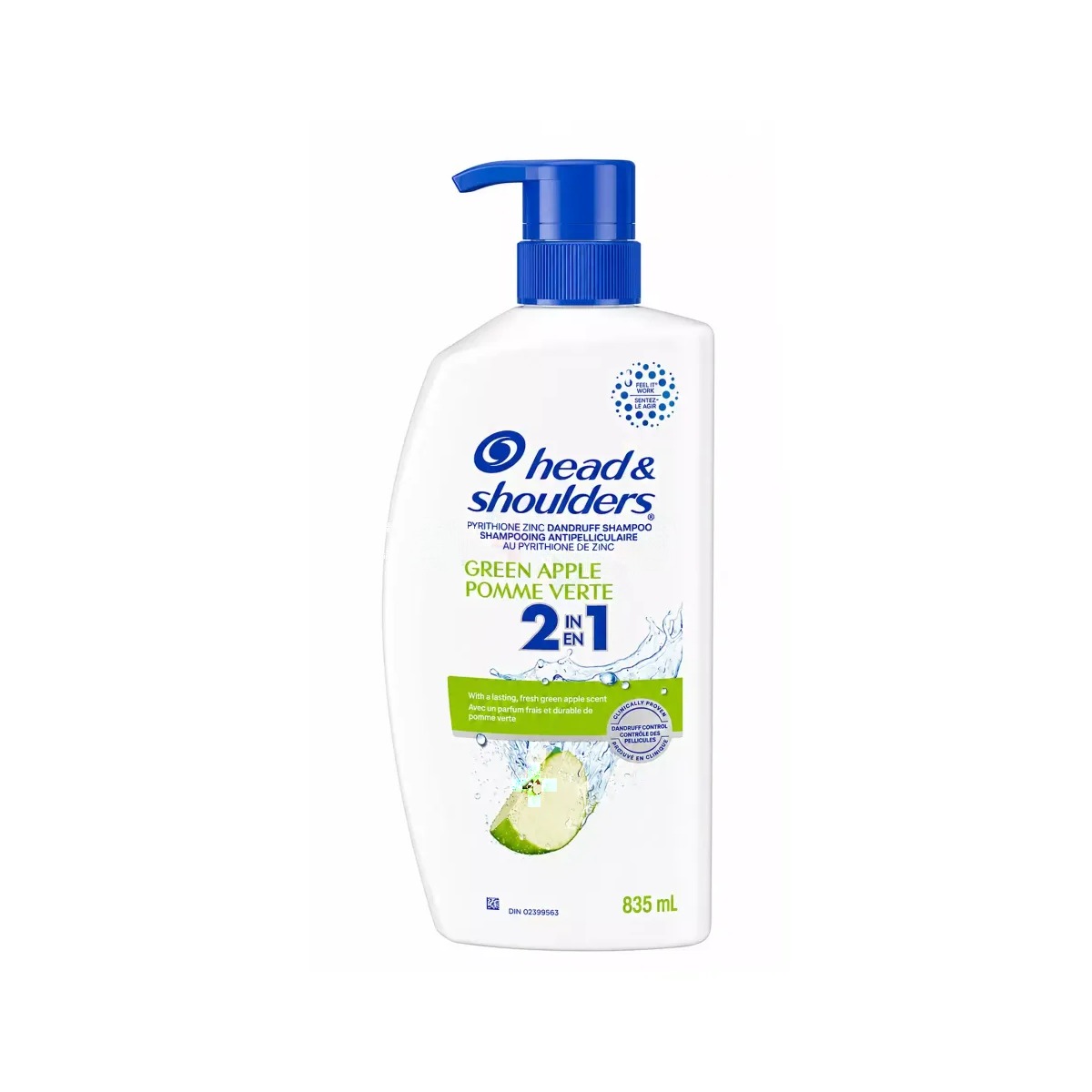 Head & Shoulders Green Apple Anti-Dandruff 2-in-1 Shampoo and Conditioner 835ml