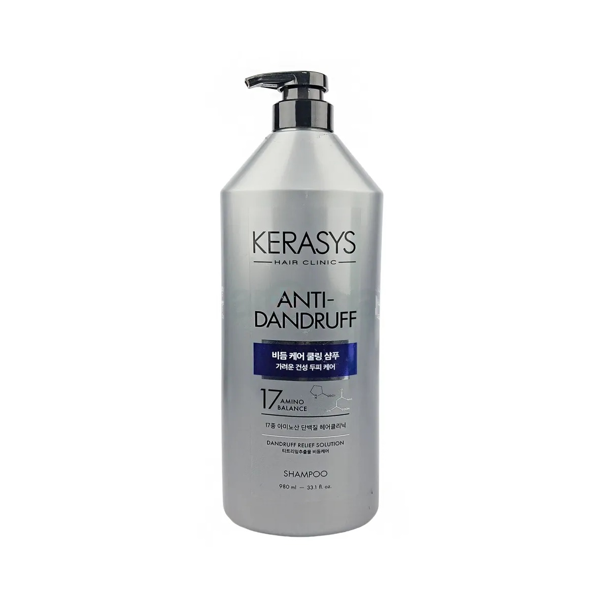 Kerasys Hair Clinic Scalp Cooling Anti-Dandruff Protein Shampoo – 980ml (Made in Korea)