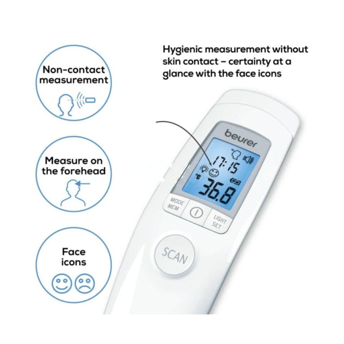 Beurer Non-Contact Thermometer FT 90
