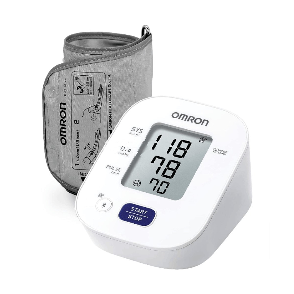 Omron Digital Bluetooth Blood Pressure Monitor With Cuff Wrapping (Model-HEM-7140-T1)