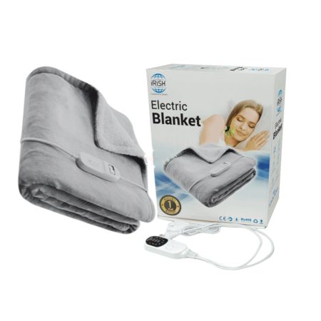 Irish Electric Heated Blanket, Dark Grey - (Size 66 inch x 48inch)